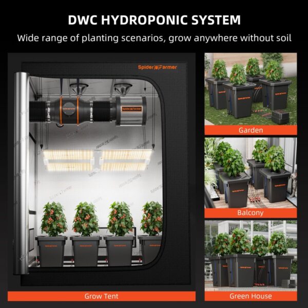 DWC süsteemi kasutamine kasvuetappides
