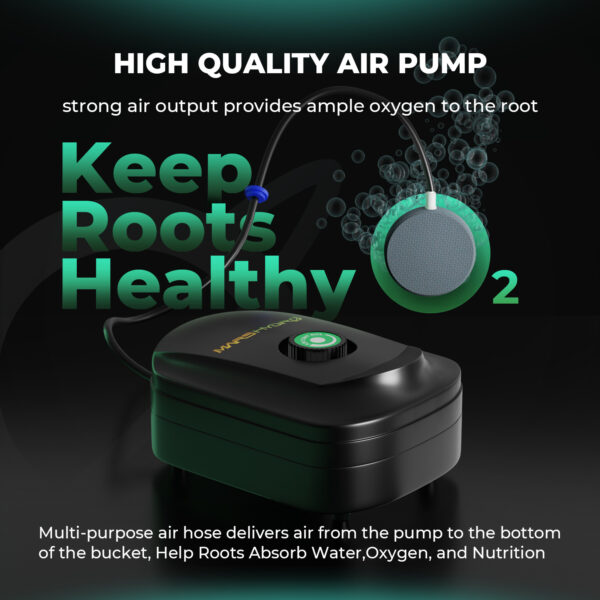 Mars Hydro Nutikas DWC Hüdropooniline Kasvatuskomplekt 5-Gallon 2-ämbriga ja iHub Pro kontrolleriga