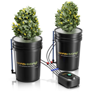 Premium Mars Hydro 5-Gallon DWC hüdropooniline süsteem komplekt kahe 5-gallonise ämbriga