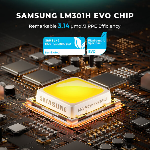 Mars Hydro FC 4000-EVO 320W hämardatav Samsung EVO LED kasvulamp täisspektriga 120x60cm kasvukastile