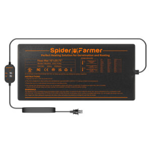 Lahtirullitud Spider Farmer seemnete soojendusmatt.