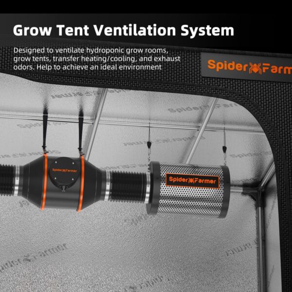 Spider Farmer 4-tollise toruventilaatori paigaldusjuhend
