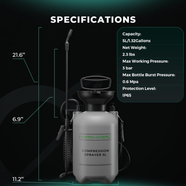 Mars Hydro 1.35 Galloni pump-pressuriseerija