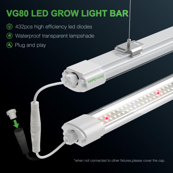 Mars Hydro VG80 80W 4ft T5 LED Kasvulamp 5 Komplekti