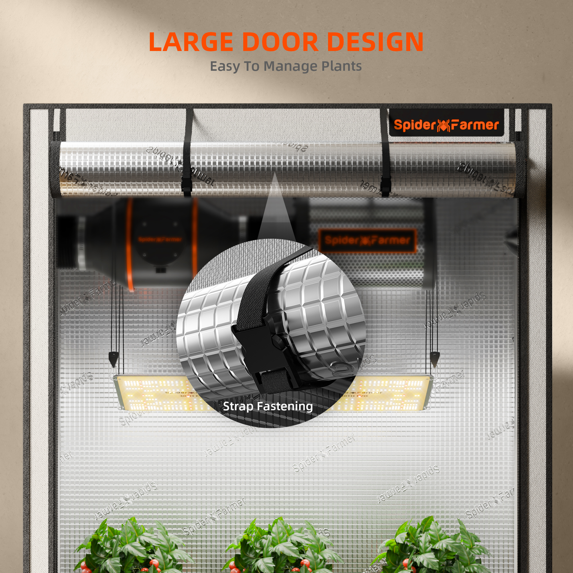 Spider Farmer 140x70cm Kasvatuskomplekt SF-2000 EVO LED-ga – pilt 5
