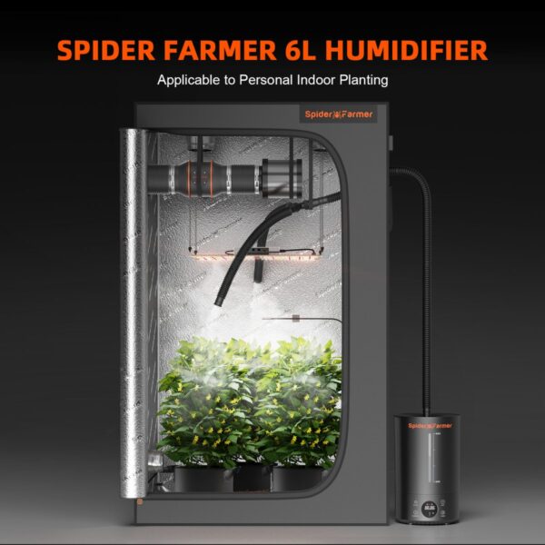 Spider Farmer 6L niisuti tehniliste andmete graafik