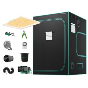 Mars Hydro TS3000 420W LED Kasvulamp ja 150x150cm kasvutelk koos 6-tollise iFresh ventilatsioonisüsteemiga