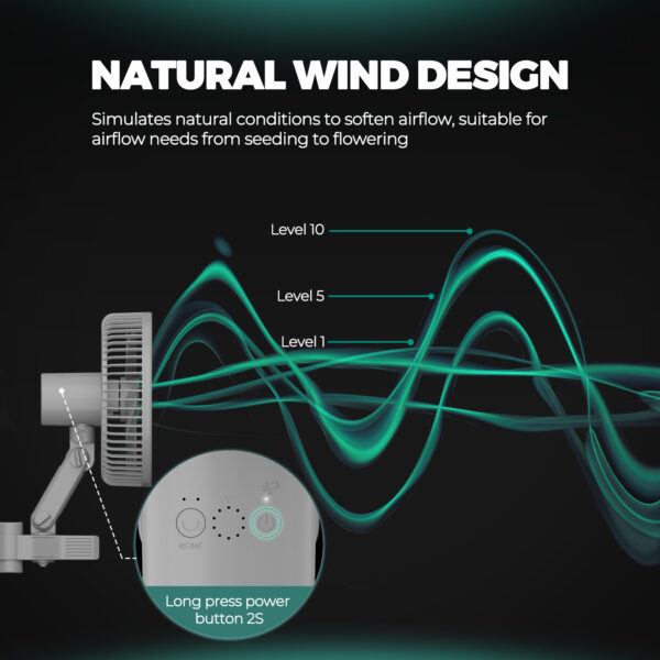 Mars Hydro 6-tolline telgi klambri ventilaator kahe ventilaatoriga komplekt
