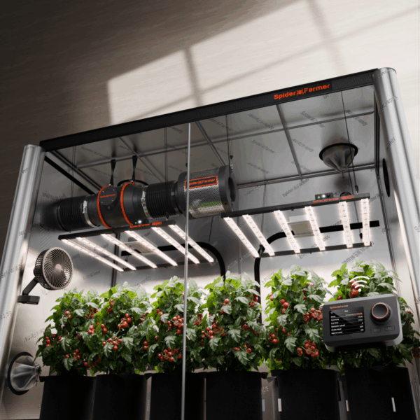 Spider Farmer G5000 kasvutelgi komplekt koos valgustuse ja ventilatsiooniga