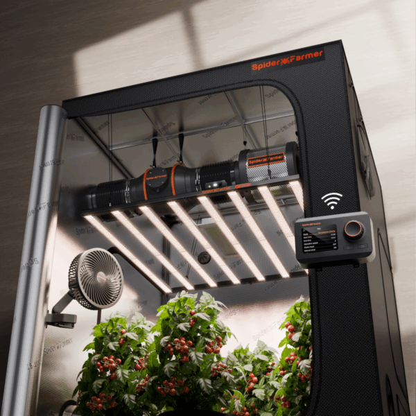 Spider Farmer G1000W kasvatuskomplekt koos 150x150cm telgi ja LED-lambiga