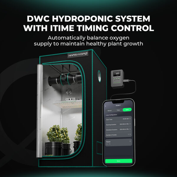 Mars Hydro 4-ämbriline 5-Gallon DWC hüdropooniline süsteem