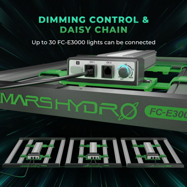Mars Hydro FC-E 3000 300W LED Kasvulamp 100x100cm telgi jaoks