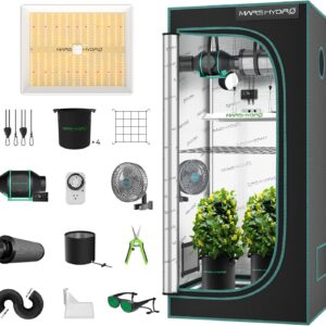 Mars Hydro TS1000 komplekt kasvutelk 150W hämardatava LED Kasvulambiga ja ventilatsioonisüsteemiga
