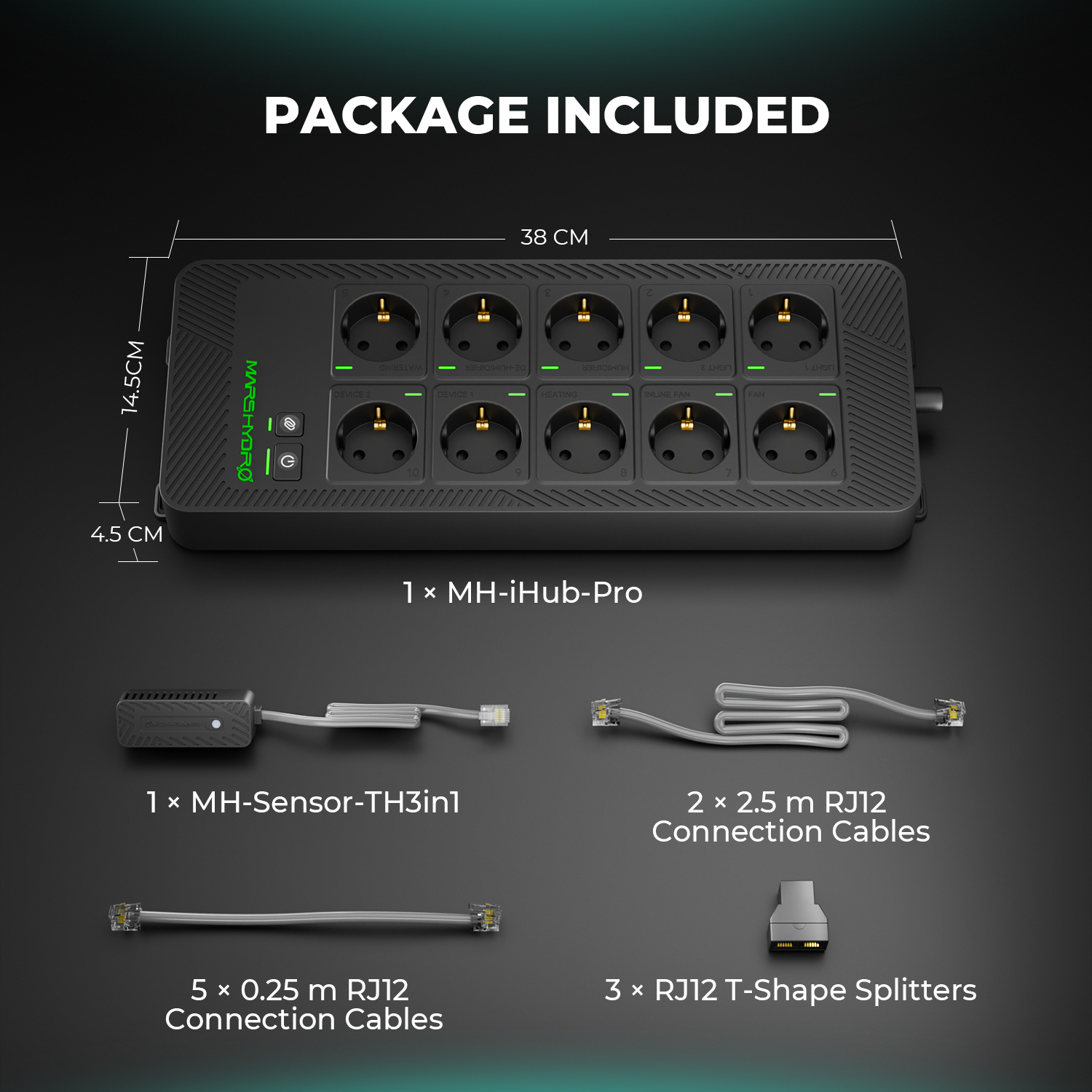 Mars Hydro iHub Pro nutikas 10-pesaga kõik-ühes taimeriiul kasvuruumi automaatikaks