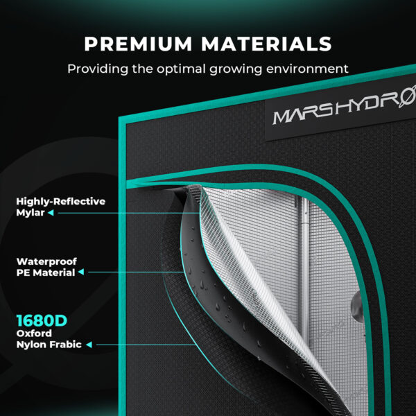 Mars Hydro 70x70x160 cm kasvutelk hydroponics taimedele