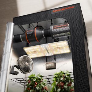 Spider Farmer kasvatuskomplekt koos SF-2000 EVO LED-lambi ja 120x60x180 cm telgiga
