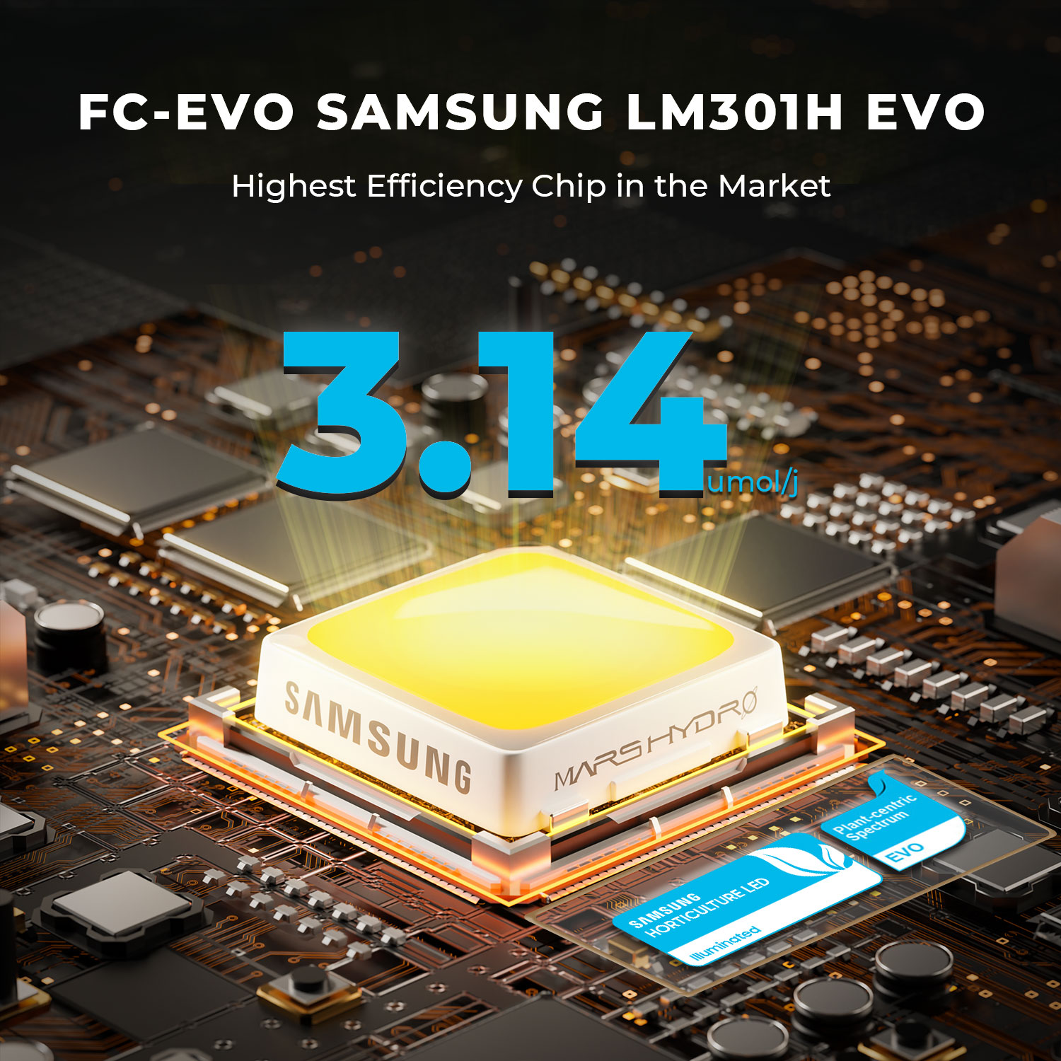 FC3000-EVO LED kasvulamp Samsung LM301H EVO kiipidega