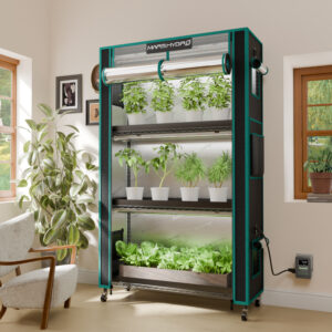 Mars Hydro Nutikas 4-korruseline Taimeriiul 150W LED Kasvulampidega ja 1680D Telgiga, iTime Taimeriga