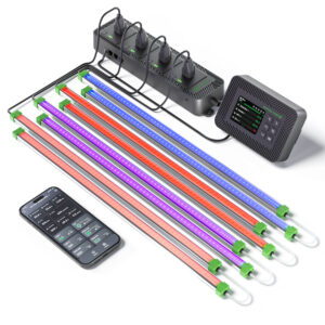 Mars Hydro Nutikas iControl ja iHub-4AC koos ADlite UV, IR, punase ja sinise LED valgusribadega