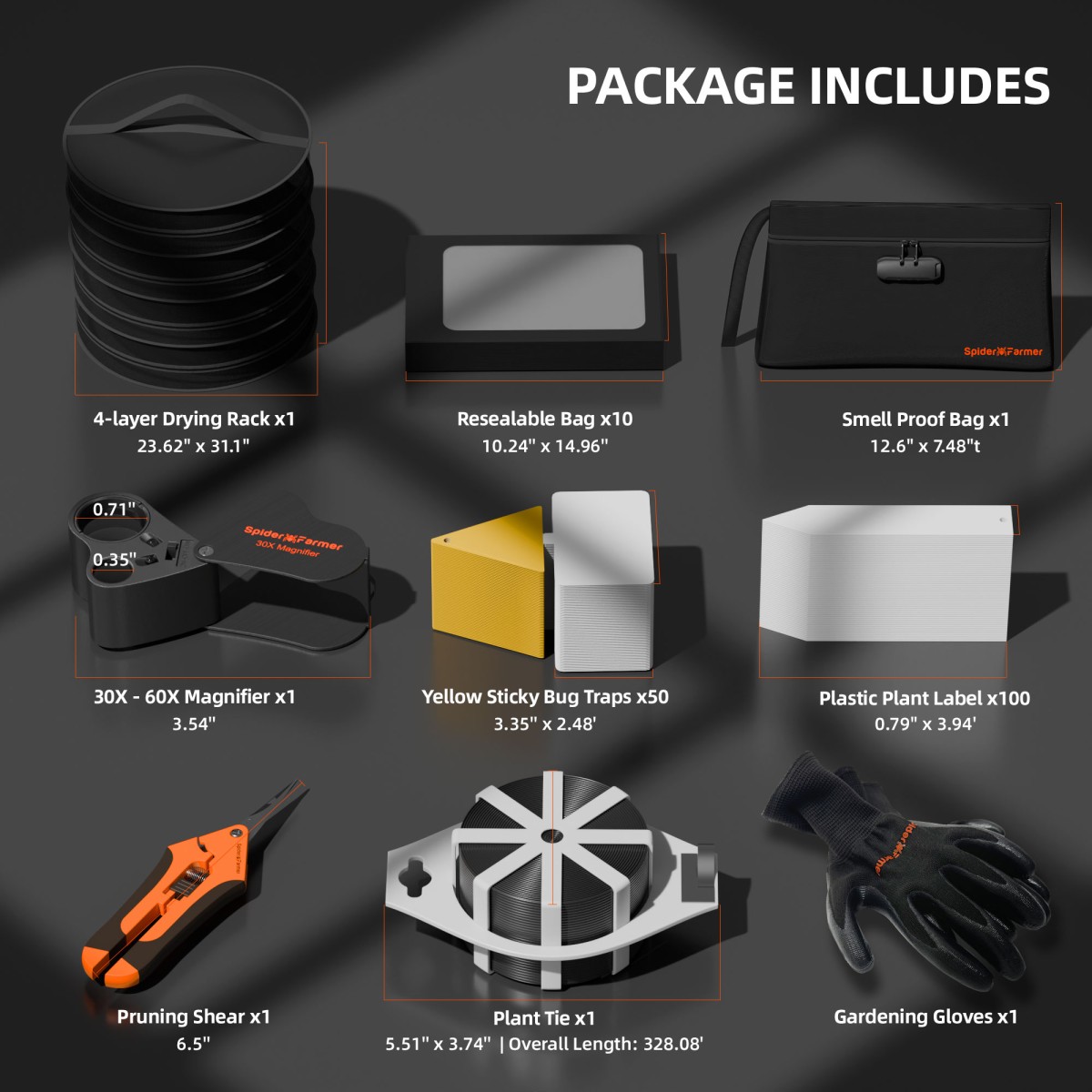Spider Farmer 5-Gallon Korduvkasutatavad Võrkkotid ja 9-ühes Aiatarvikute Komplekt - Image 6