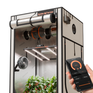 Spider Farmer nutikas kasvutelkide komplekt SE3000 300W LED kasvulamp, telk, ventilaator ja kontroller