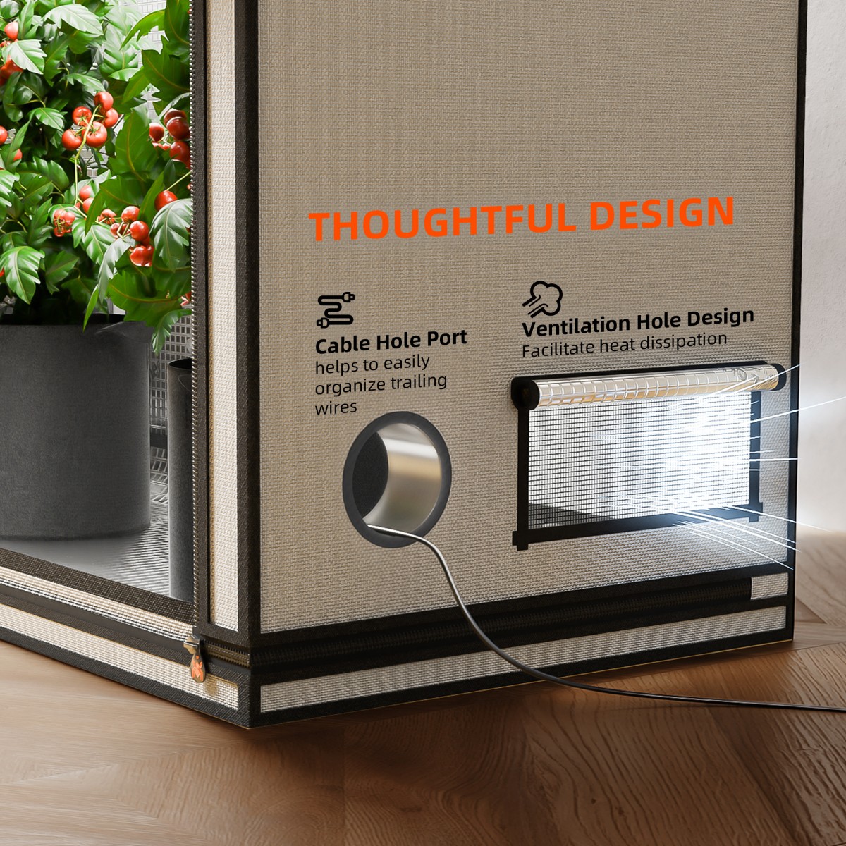 Spider Farmer Nutikas Kasvutelkide Komplekt SE3000 300W LED Kasvulamp, 90x90x180cm Telk, Ventilatsioon ja Kontroller - Image 9