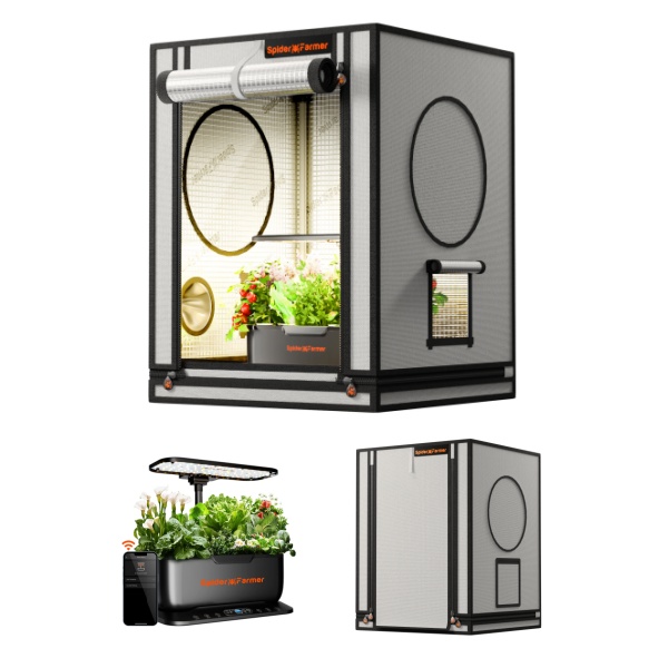 Spider Farmer 60x60x80cm Kasvutelk ja Nutikas SmartG12 Hüdroponikasüsteem