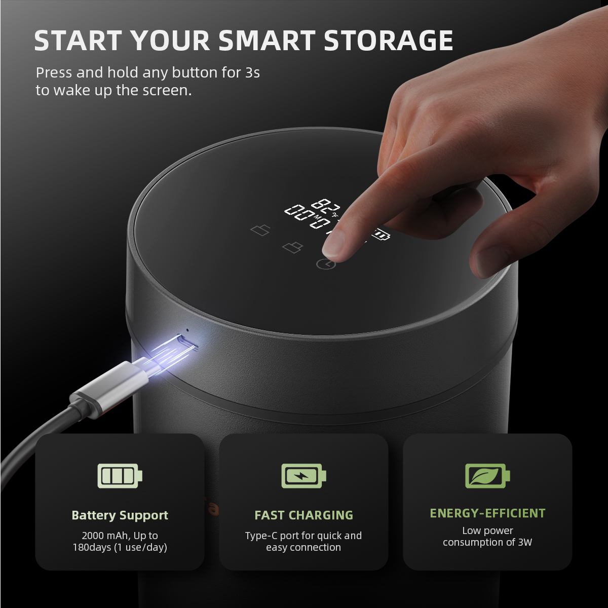 Auto-Cure 2L säilituspurk detailvaade