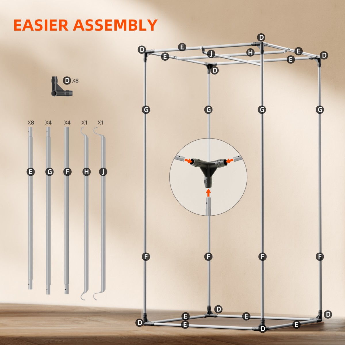Spider Farmer Nutikas Kasvutelkide Komplekt SE3000 300W LED Kasvulamp, 90x90x180cm Telk, Ventilatsioon ja Kontroller - Image 11