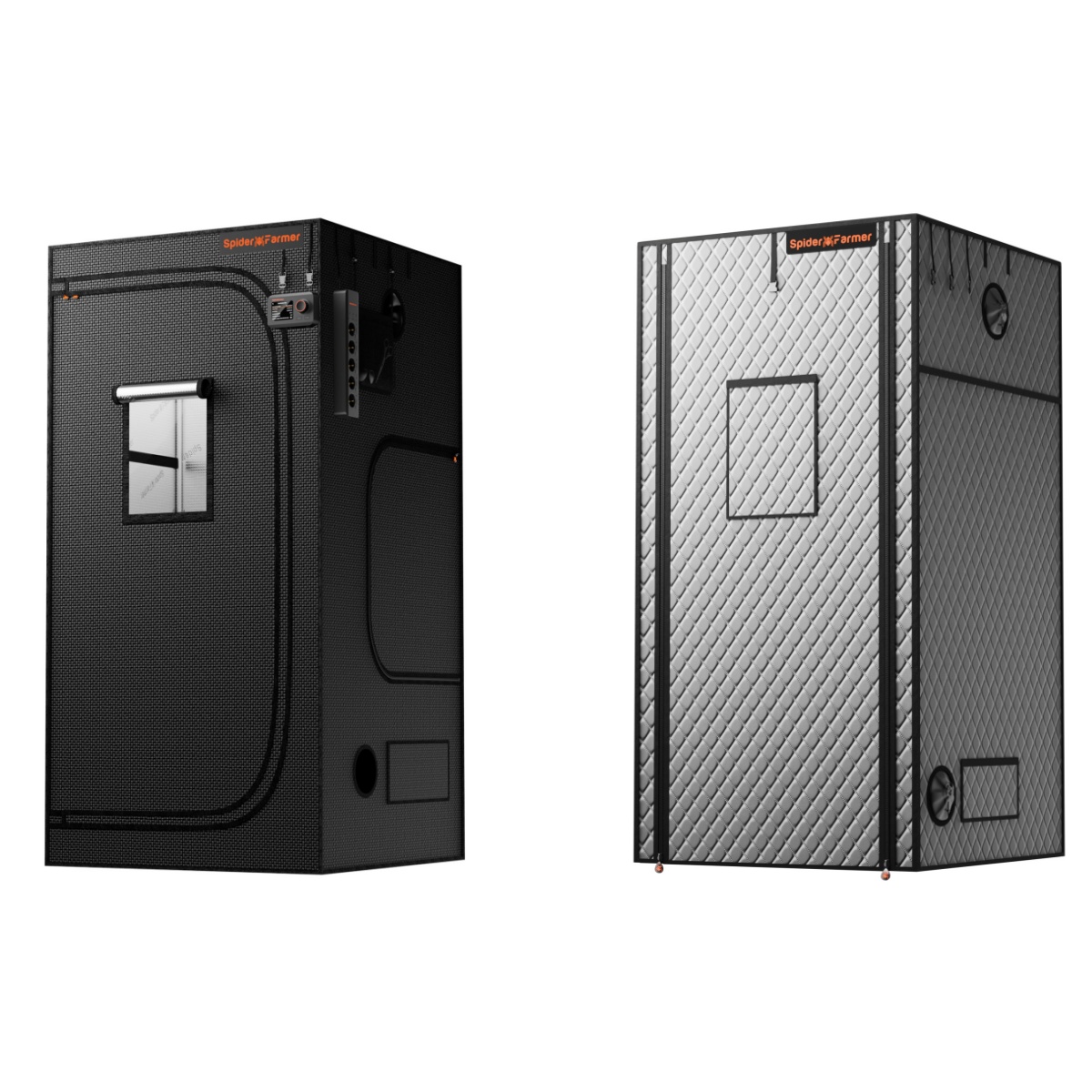 Spider Farmer 90x90x180cm kasvutelk koos isolatsioonikattega