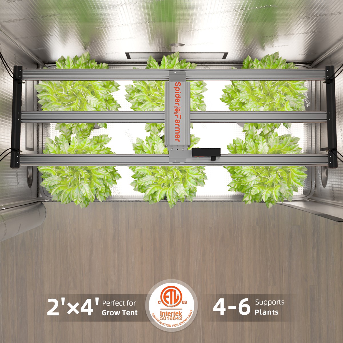 Spider Farmer G4500 LED kasvulamp sertifikaadiga