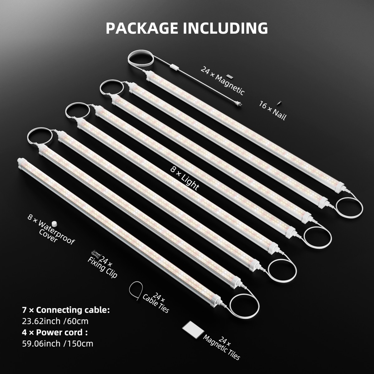 Spider Farmer 200W Hämardatav Täisspektriga LED Kasvulampide Ribad, IP65, 8 tk Komplekt - Image 7