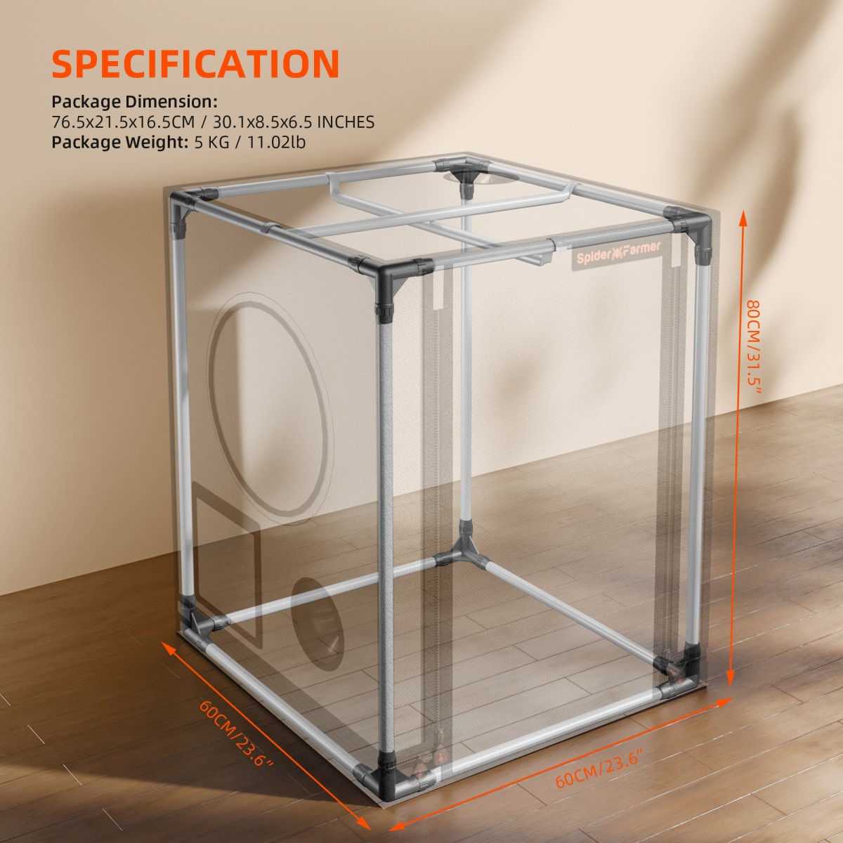 Spider Farmer 60x60x80cm Kasvutelk ja Nutikas SmartG12 Hüdroponikasüsteem - Image 3