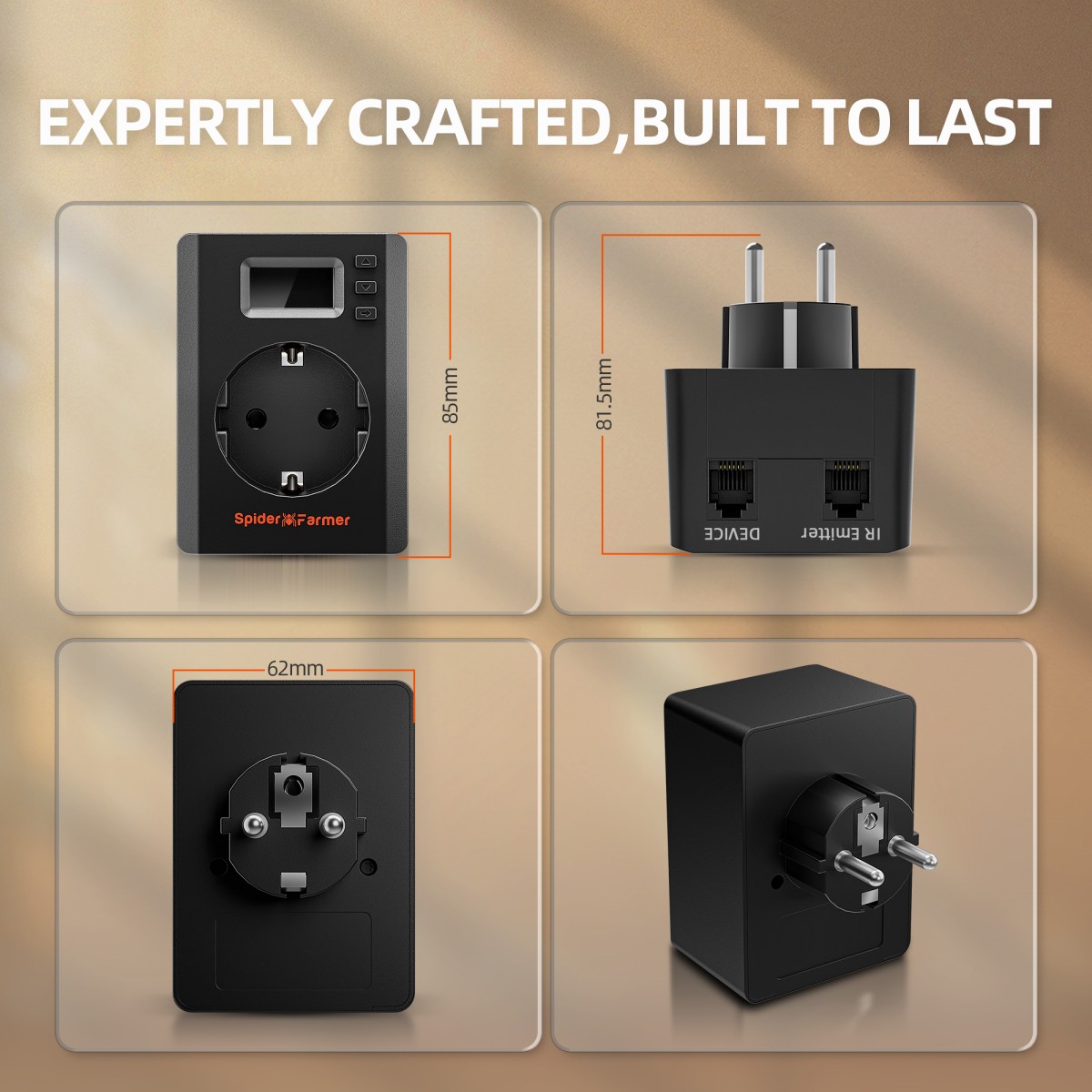 Spider Farmer S-Station pistik funktsioonidega