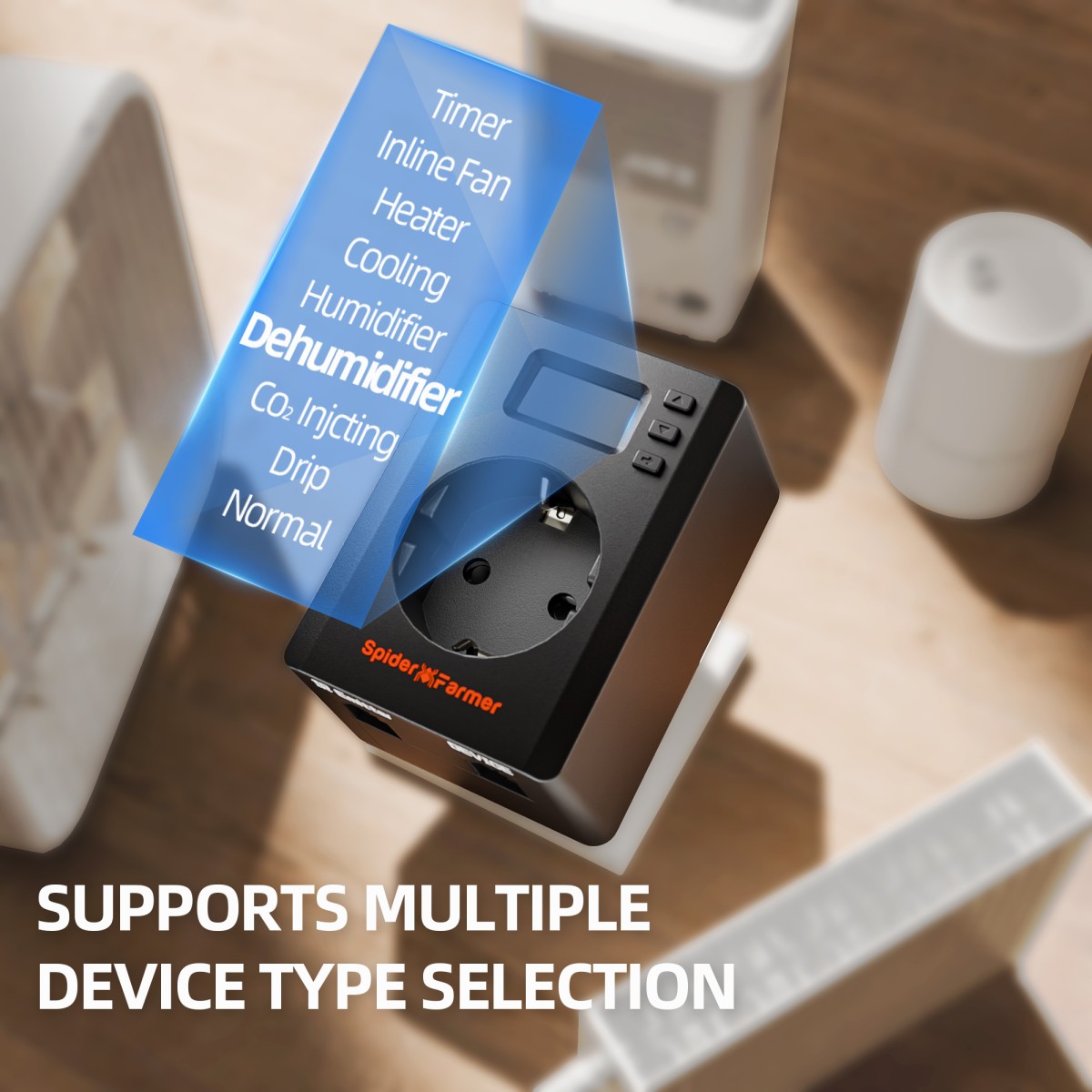 Spider Farmer S-Station pistik tagantvaates