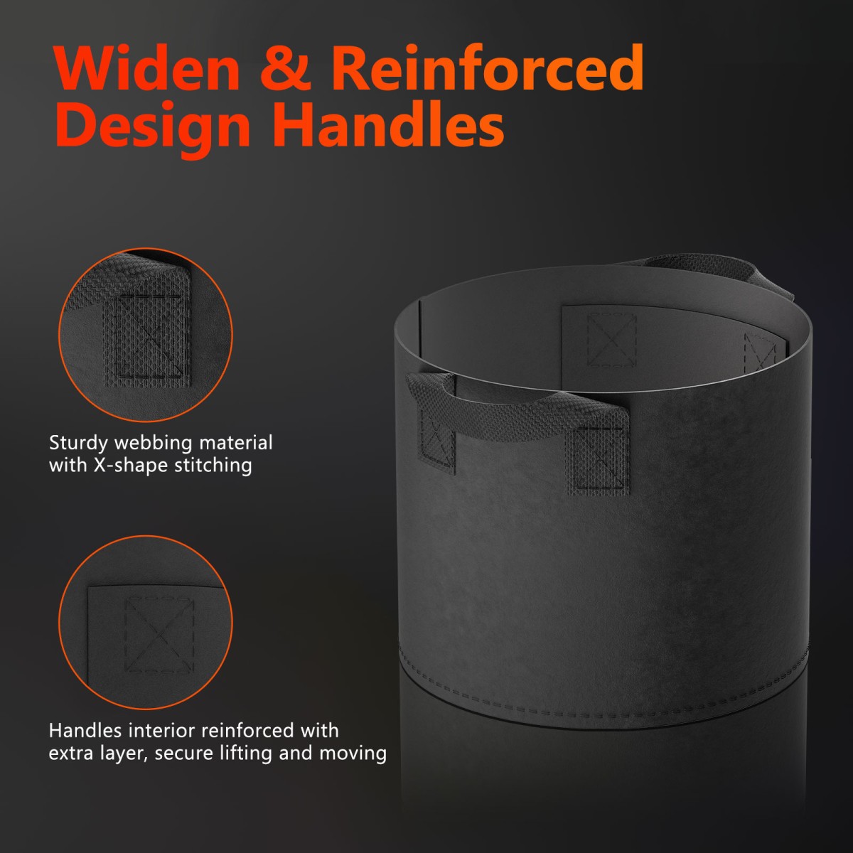 Spider Farmer 5x 40L Riidest Istutuskottide Komplekt - Image 5