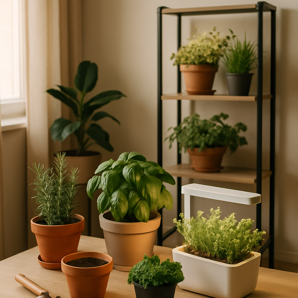 Kasvukeskkonna valik: potid, taimeriiulid ja hüdropoonika lahendused - maitsetaimede kasvatamine toas