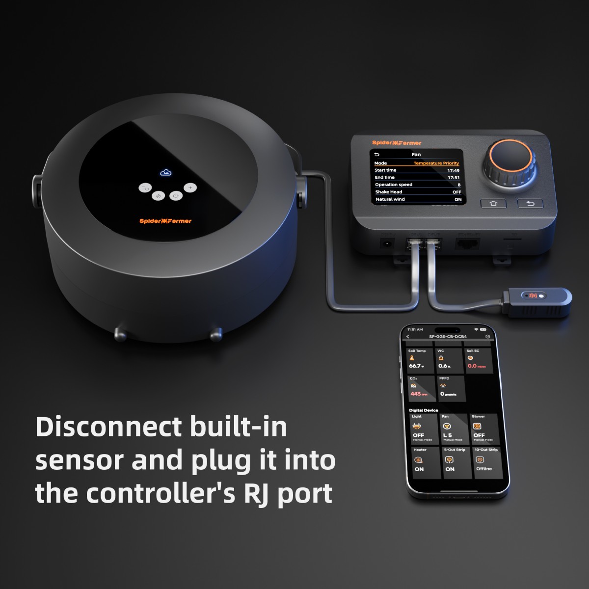 Spider Farmer 540W kasvutelkide soojendi koos kontrolleriga