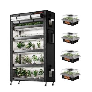 Spider Farmer 6-astmeline taimeriiul LED kasvulampidega ja 1680D kasvutelk