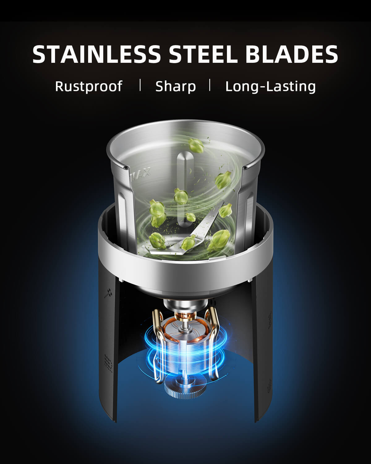 Spider Farmer Elektriline Maitsetaimede ja Vürtside Veski eemaldatava roostevabast terasest anumaga - Image 3