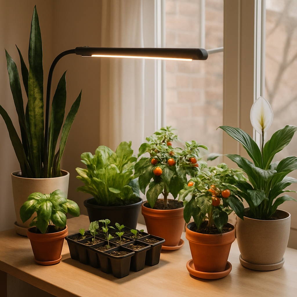 Parimad praktikad: toataimede hooldus kasvulambiga - toataimed talvel kasvulamp