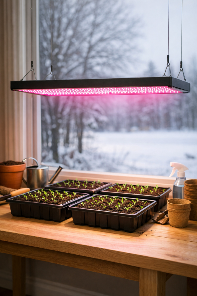 Kevadine seemnekasvatus kasvulampidega - Taimelamp.ee