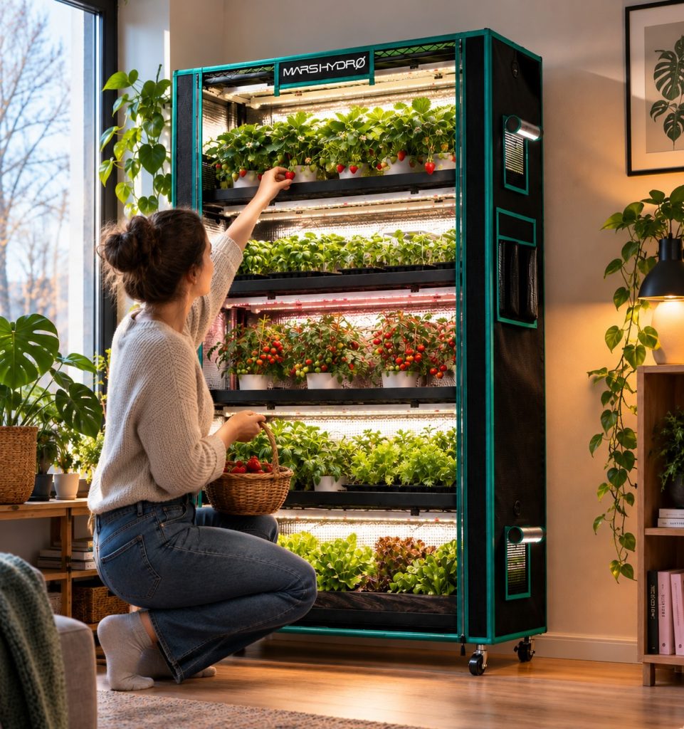 Mars Hydro 6-korruseline taimeriiul 250W LED Kasvulampidega ja kasvutelk