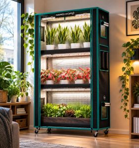 Toakasvuhoone M - LED-Valgusega | Kasvata Ürte, Maasikaid ja Tomateid Aastaringselt - 95cmx35cmx150cm 3 riiulit