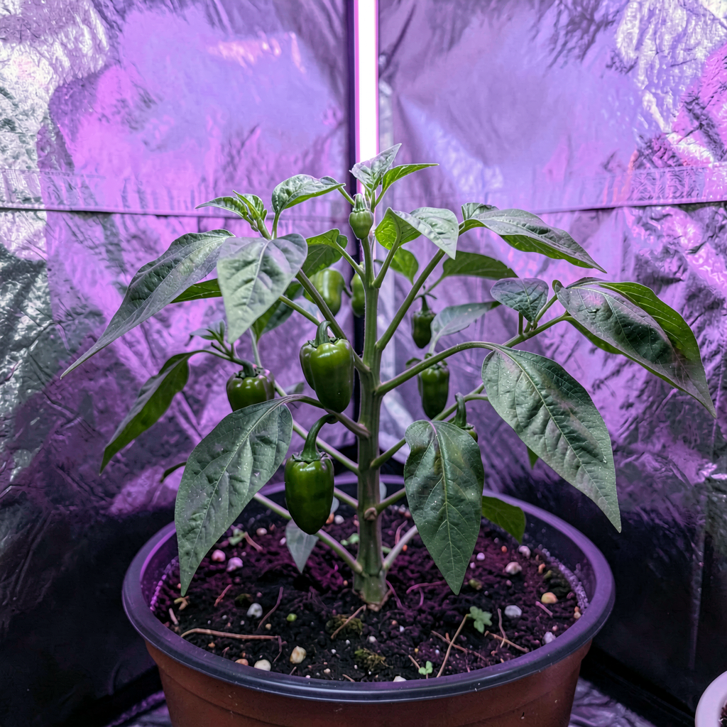 paprika kasvatamine - Paprika kasvatamine kasvulampide all