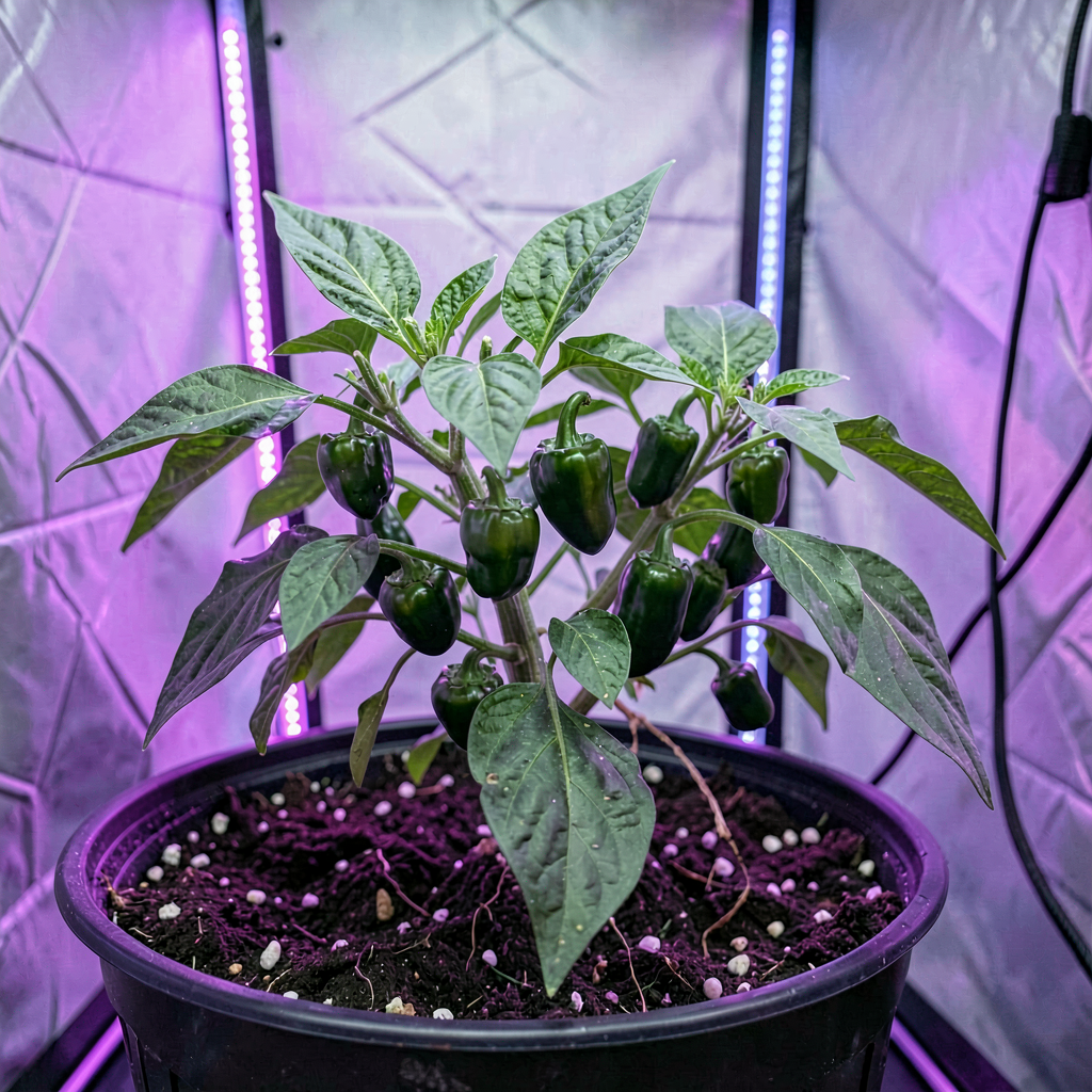 paprika kasvatamine - Paprika kasvatamine kasvulampide all