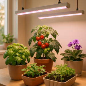 Taimeriiul kasvulampidega: ruumisäästlik lahendus suviseks kasvatuseks