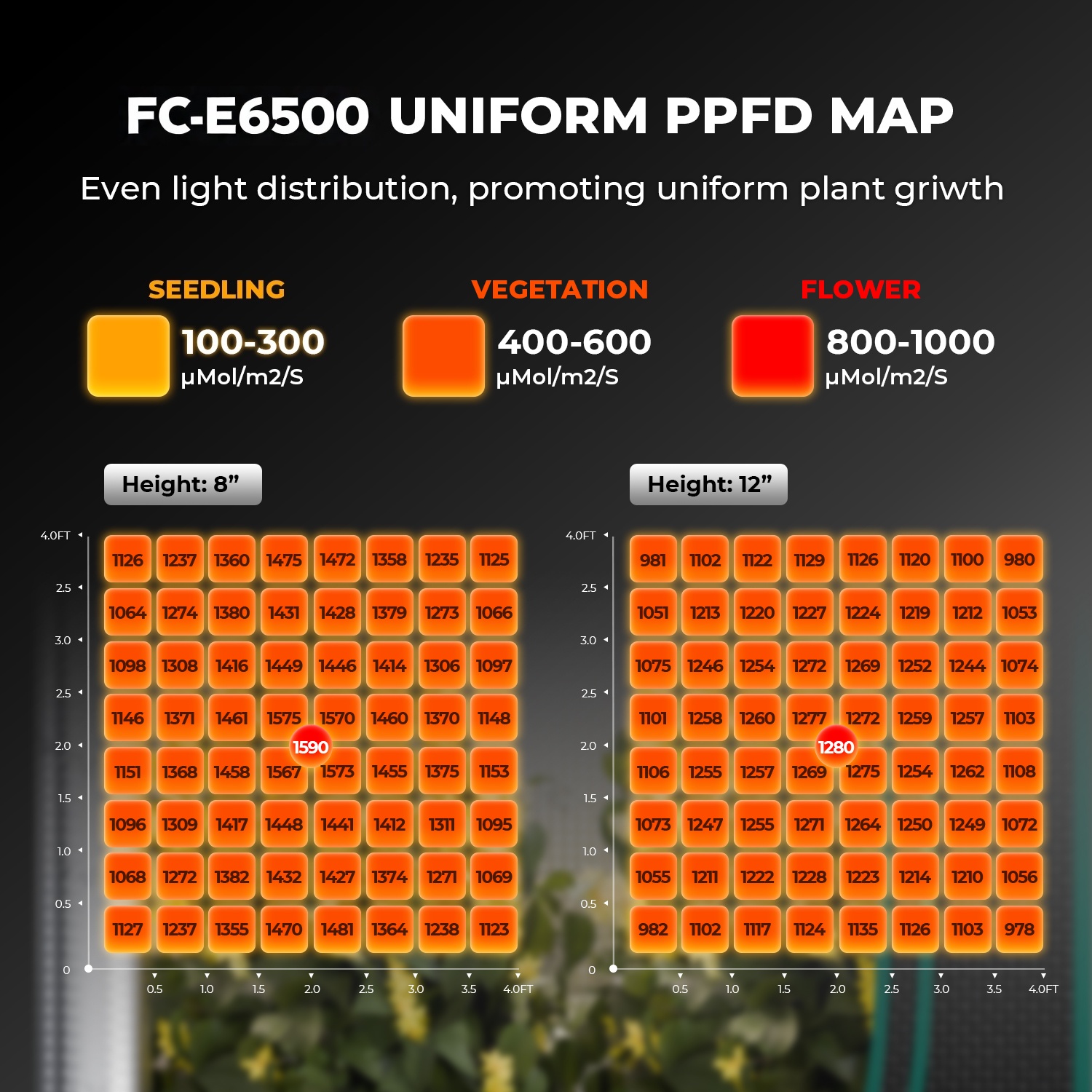 Mars Hydro FC-E6500 nutikontrolliga 730W LED taimelamp - Pilt 3