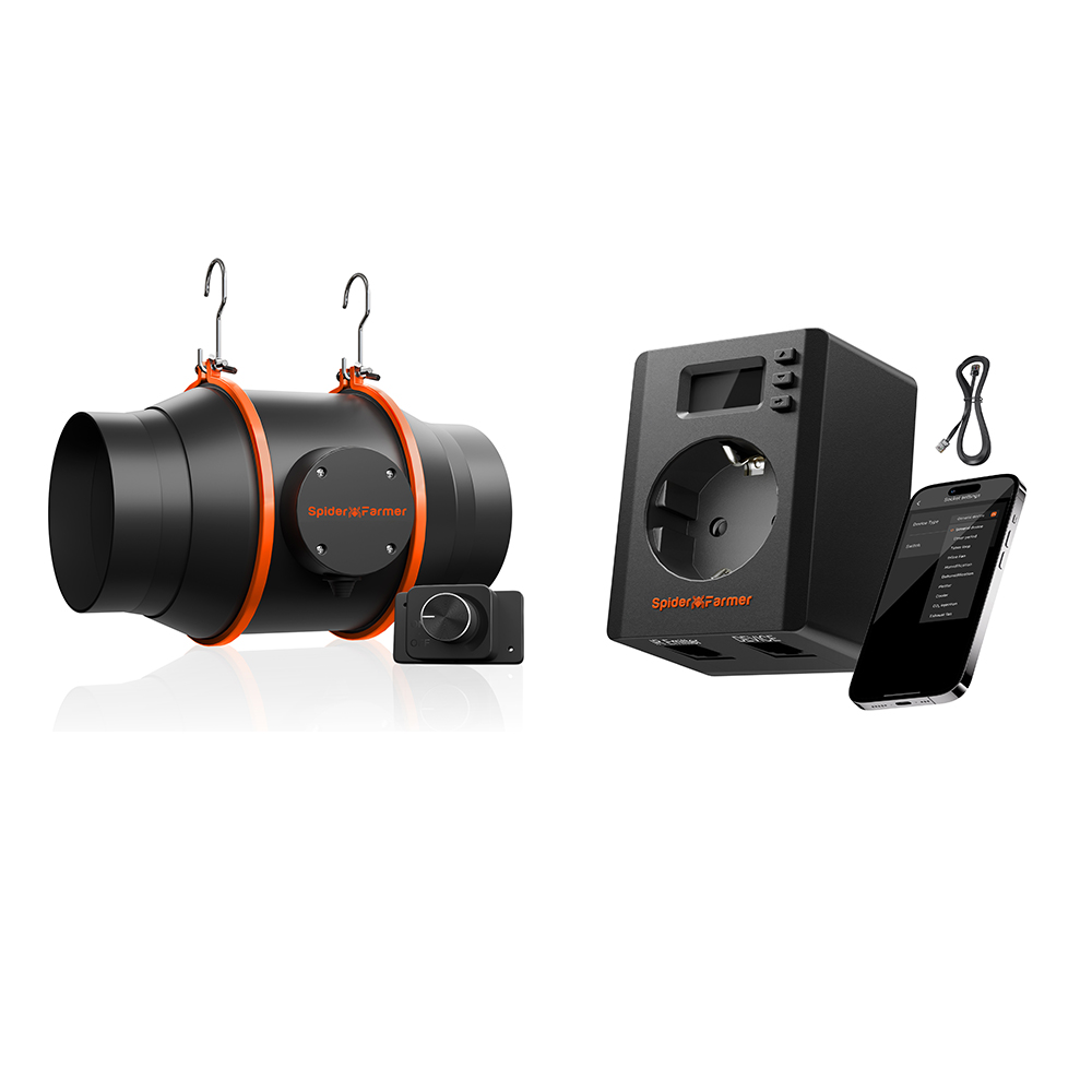 Spider Farmer S-Station ja 150 mm inline ventilaatori komplekt